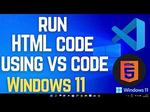 How to Run HTML Code Using VS Code on Windows 11