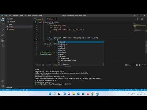 Computer Graphics Programming, OpenGL using python