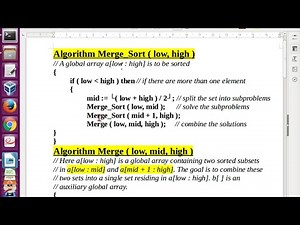 Merge Sort Algorithm, C Code - Divide and Conquer Algorithm Step by Step