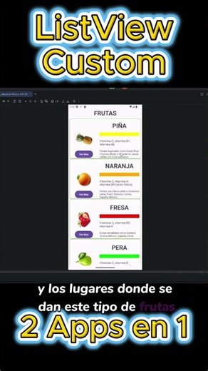How to Create a Custom ListView in Android with Java + Build Variants #viralshorts