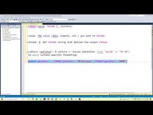 FORMAT function in SQL Server