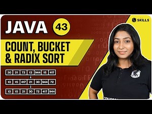 Count Sort | Bucket Sort | Radix Sort | Lecture-43 | Java and DSA Foundation course