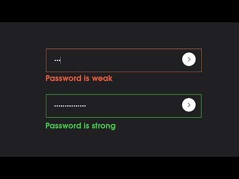 How To Show Password Strength Using HTML CSS And JavaScript on Website