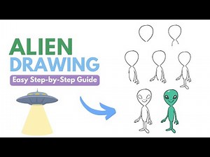 How to Draw An Alien – A Step-by-Step Guide 🛸
