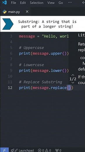 Python Basics: STRING METHODS in Under a Minute! 🐍🧵