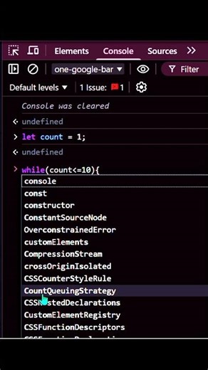 JavaScript while Loop Explained in 5 Seconds ⏱️#shorts #youtubeshorts