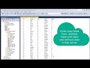 SQL Server | Copy Table With or Without Data 💻 Step by Step Tutorial