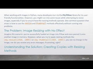 Solving the Python PIL/Pillow Image Resizing Issue