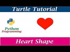 Python Turtle Graphics - Pattern 4 | Drawing Heart Shape