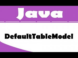 Tutorial Java - JTable com DefaultTableModel