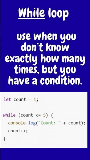 Loops in JavaScript | For and While Explained