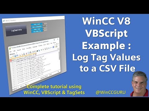 WinCC SCADA - Logging Tags to a CSV File - VBScript Tutorial #winccguru