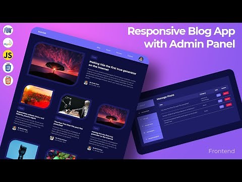 Responsive Blog App/Website with Admin Panel Tutorial - Full CRUD Blog App PHP & MySQL Project