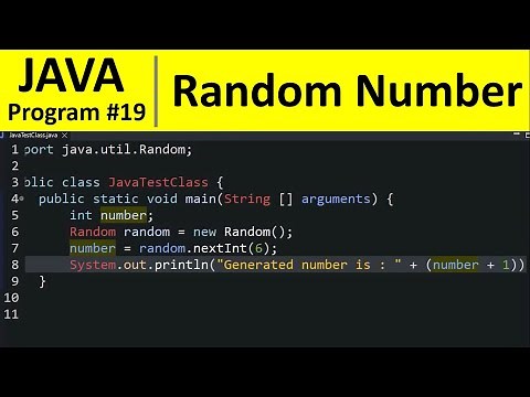 Java Program #19 - Generate Random Numbers in Java