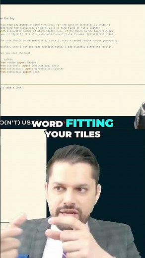 Why does Scrabble have a bug? #python #coding #debugging