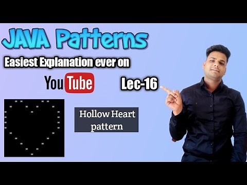 How to print Heart Pattern program in java | Hollow Heart Pattern Programs in java