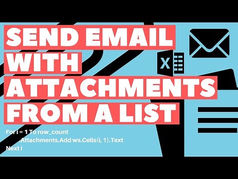 Excel VBA Macro: Send Email with Attachments from a List (Dynamic Range)