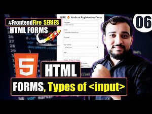 Create a Stunning Student Registration Form with HTML Form tag & Types of HTML Inputs | Fire Series🔥