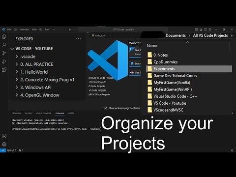 How I organize my project folders in VS Code