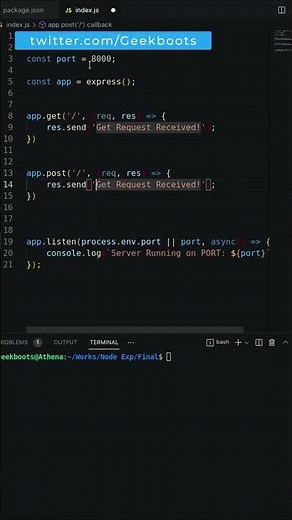 Build a Simple REST API with Node.js and Express: Step-by-Step Guide | Geekboots #nodejs #restapi