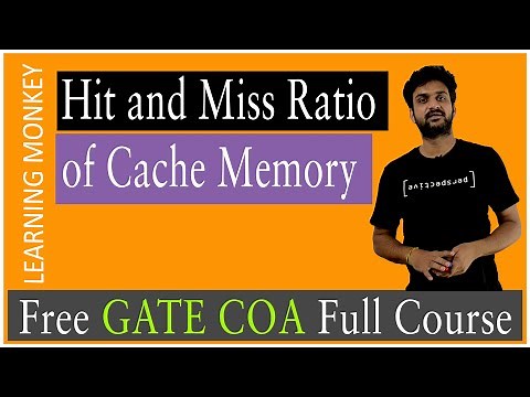 Hit and Miss Ratio of Cache Memory || Lesson 58 || Computer Organization || Learning Monkey ||