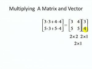 Matlab Video Tutorial: Multiplying Matrices and Vectors