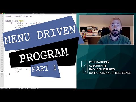 Text-based Menu Driven Program in Java [Part 1/3]