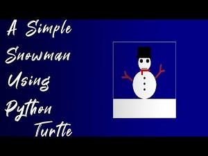 a simple snowman ⛄ drawing with python turtle 🐢 😁