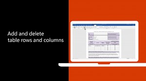 Video: Add and delete table rows and columns