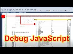 JS #02: Debug JavaScript in Visual Studio Debugger Breakpoints
