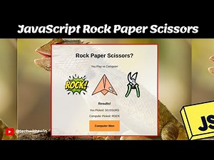 🎮 Build a Rock Paper Scissors Game with HTML, CSS & JavaScript! | TechWithTwin