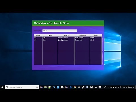 JavaFX TableView with Search Filter