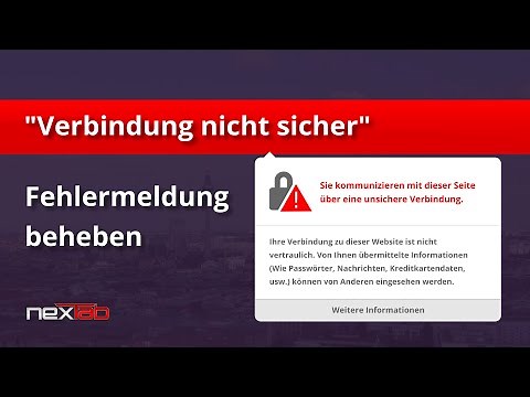 Fehlermeldung "Verbindung nicht sicher" beheben / SSL Zertifikat installieren