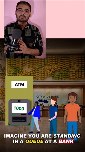 Synchronous Vs Asynchronous In Javascript | 40sec | Real Life Example with animation