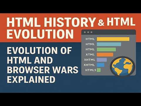 HTML History & HTML Evolution – Evolution of HTML and Browser Wars Explained
