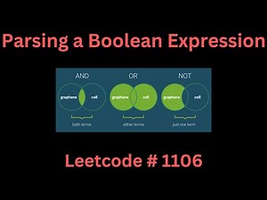 PARSING A BOOLEAN EXPRESSION | LEETCODE 1106 | PYTHON STACK SOLUTION