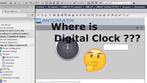 Adding Digital Clock in WinCC Unified V17 using JavaScript - Antomatix - Portal for control engineers