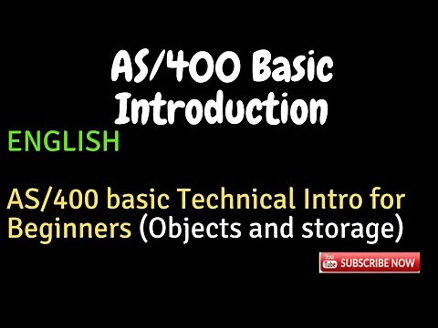 IBM i, AS400 Tutorial, iSeries, System i -AS/400 basic Introduction for Beginners- Objects & Storage
