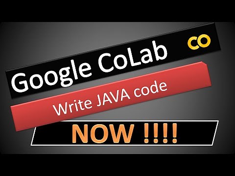 How to write JAVA in Google Colab .