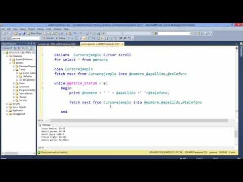 SQL Server | 43 - Usando el cursor