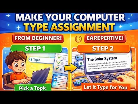 Make your computer type assignment in just 2 east step🎊