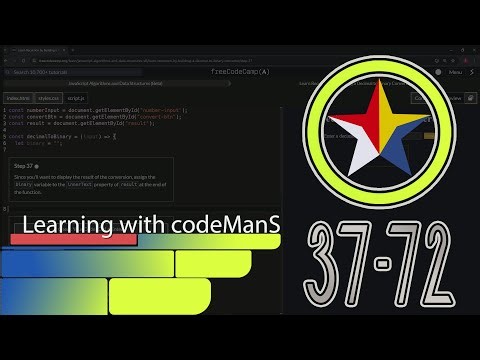 Learn Recursion by Building a Decimal to Binary Converter: Step 37-72 | freeCodeCamp | JavaScript