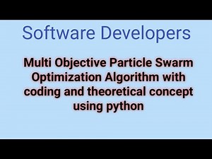 Multi objective particle swarm optimization algorithm || Multi objective optimization || MOPSO