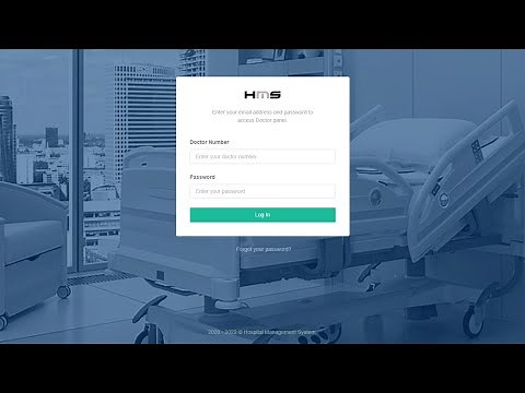 Hospital Management System | Free Source Code