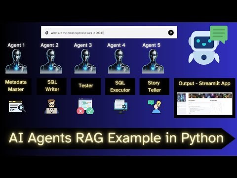 How to use AI Agents (LLMs) with RAG in order to query your SQL database | Building a FREE APP