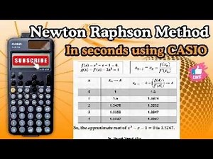Newton Raphson Method on Casio fx-991CW ⚡| Step-by-Step Tutorial #NewtonRaphson 🧮 #casiocalculator