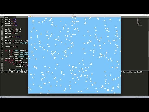How to Make Snow with Python and Pygame | Tech Spec Tutorials