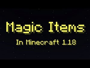 Create Magic Items In Minecraft 1.18