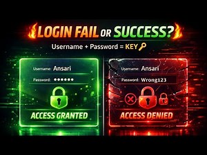 Python Username & Password Validation Program | if else Login System for Beginners