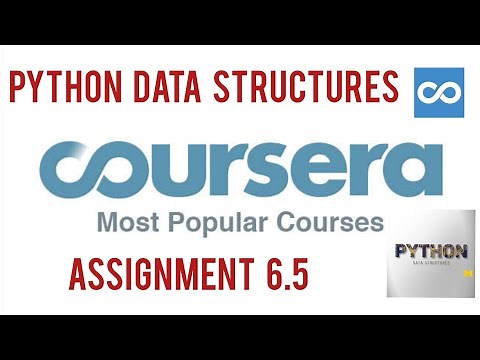 Python Data Structures Assignment 6.5 Solution [Coursera] | Assignment 6.5 Python Data Structures